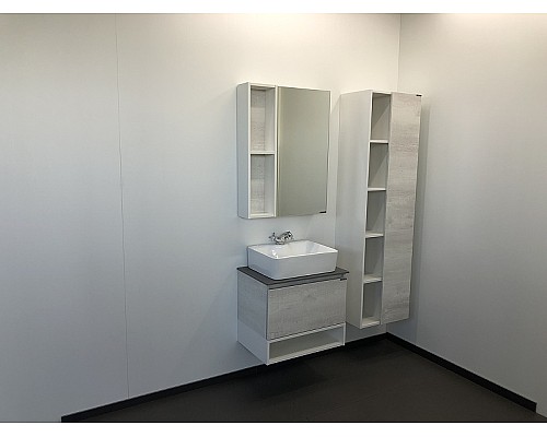 Зеркальный шкаф Comforty Прага 60 00004147599 Дуб белый