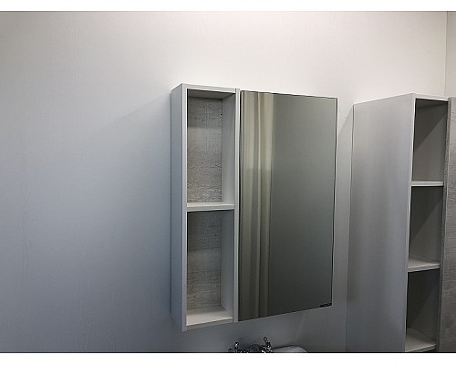 Зеркальный шкаф Comforty Прага 60 00004147599 Дуб белый