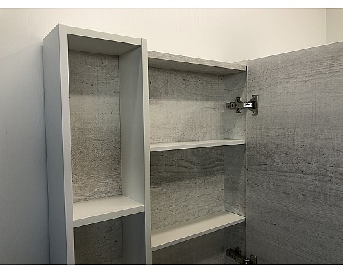 Зеркальный шкаф Comforty Прага 60 00004147599 Дуб белый