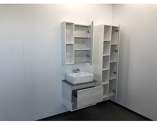 Зеркальный шкаф Comforty Прага 60 00004147599 Дуб белый