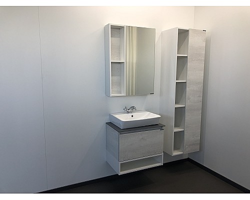 Зеркальный шкаф Comforty Прага 60 00004147599 Дуб белый