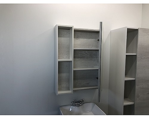 Зеркальный шкаф Comforty Прага 60 00004147599 Дуб белый