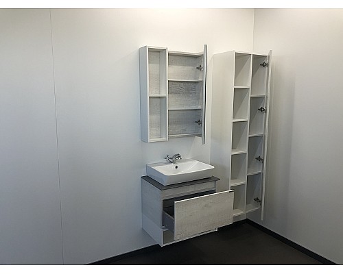 Зеркальный шкаф Comforty Прага 60 00004147599 Дуб белый