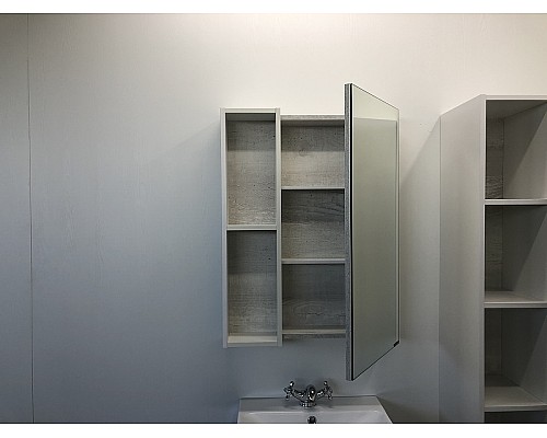 Зеркальный шкаф Comforty Прага 60 00004147599 Дуб белый