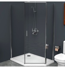 Душевой уголок BelBagno Uno 100х80 Хром