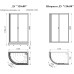 Душевой уголок Radomir 120x80 R с поддоном Белый