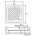 Акриловый поддон для душа RGW Acrylic B/CL-S 90x90 16180199-51 Белый