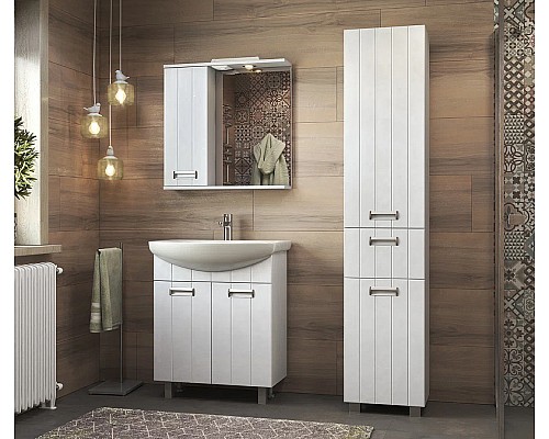 Зеркало со шкафом Vigo Diana 70 L z.DIA.70.L.El с подсветкой Белое