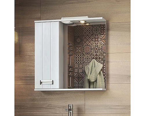 Зеркало со шкафом Vigo Diana 70 L z.DIA.70.L.El с подсветкой Белое