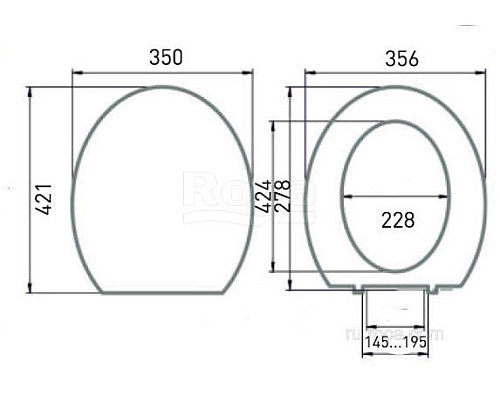 Крышка-сиденье для унитаза Roca Mateo ZRU9302815