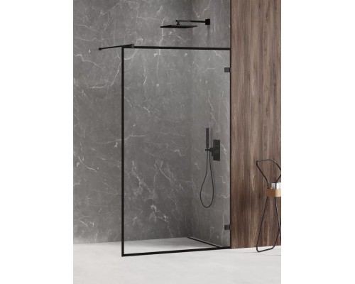 Душевое ограждение NEW TRENDY AVEXA BLACK 130x200 (черный)