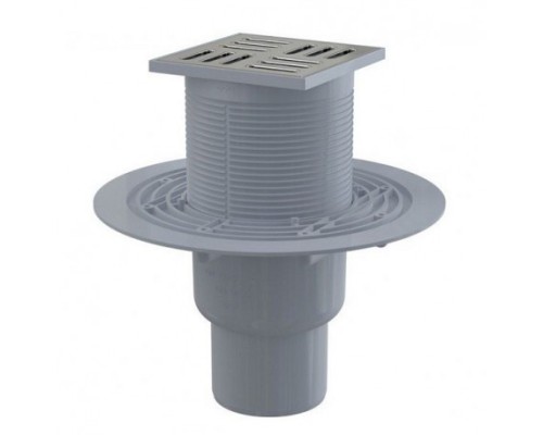 Душевой трап AlcaPlast APV201 выпуск прямой, гидрозатвор мокрый