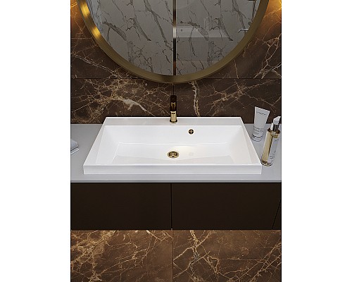 Раковина Paola Alba 80 Белая глянцевая