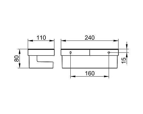 Полка корзина Keuco Collection Moll 12758 010001 Хром Антрацит