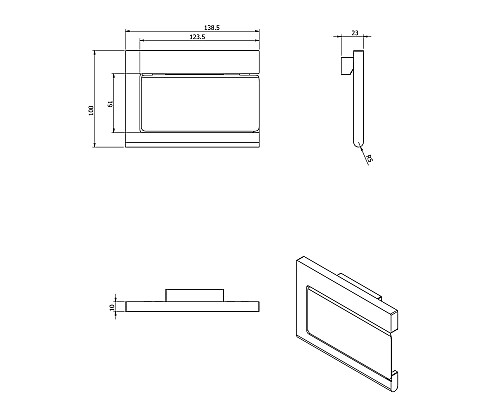 Бумагодержатель с крышкой LANGBERGER 38041A