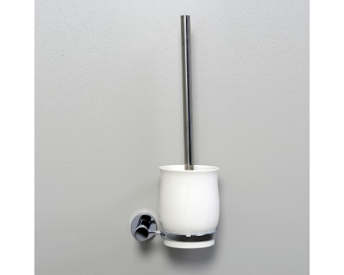 Ершик для унитаза WasserKRAFT K-24227 Хром Белый