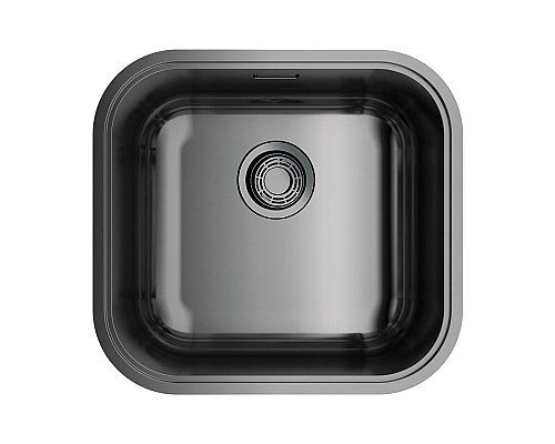 Кухонная мойка Omoikiri Omi 44-U,IF-GM 4993191 вороненая сталь