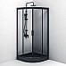 Душевой уголок AM.PM Gem 90х90 W90G-401-090BT профиль Черный матовый стекло прозрачное