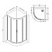 Душевой уголок AM.PM Gem 90х90 W90G-401-090BT профиль Черный матовый стекло прозрачное