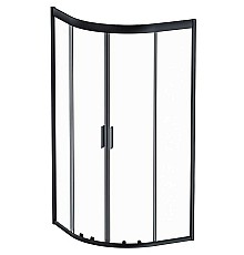 Душевой уголок AM.PM Gem 90х90 W90G-401-090BT профиль Черный матовый стекло прозрачное