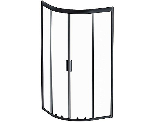 Душевой уголок AM.PM Gem 90х90 W90G-401-090BT профиль Черный матовый стекло прозрачное