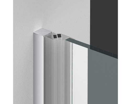 Душевая дверь Vincea Alpha 70 VDP-3AL700MT профиль Хром стекло текстурное