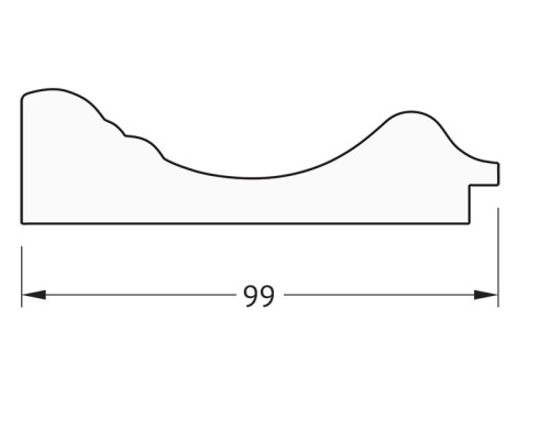Зеркало Evoform Definite 102х82 BY 3285 в багетной раме - Травленая бронза 99 мм