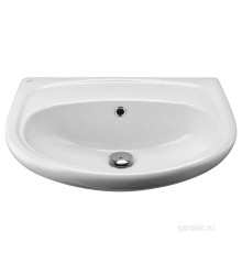 Полукруглая раковина Santek Анимо 601WH110505 без отверстия под смеситель 
