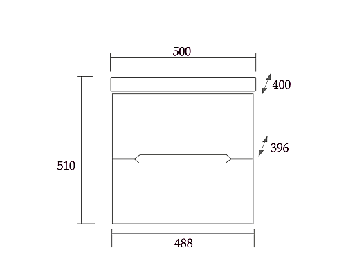 Тумба под раковину Onika Айленд 50.13 105021 подвесная Белая