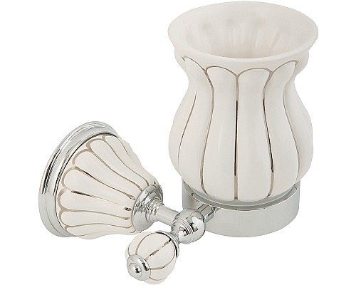 Стакан для зубных щеток Migliore Olivia 17568 Белый Хром