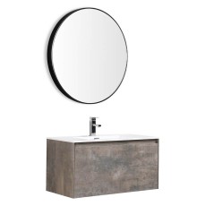 Комплект мебели для ванной Black&White Universe 905U800 подвесной Темно-серый