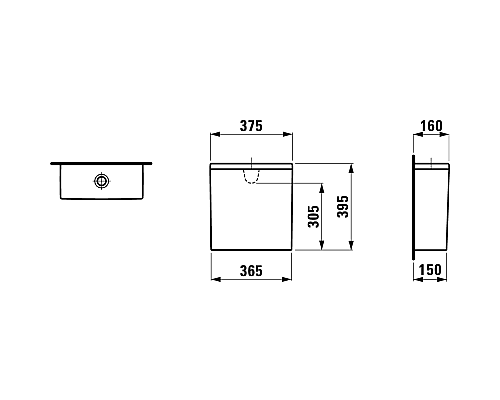 Бачок Laufen Val 8.2928.1.000.871.1