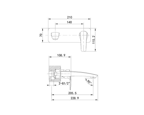 Смеситель для раковины Iddis RAYBN00i65 Сатин