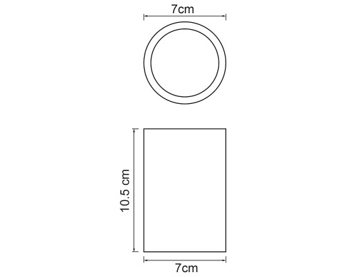 Стакан для зубных щеток WasserKRAFT Neime K-1928 Черный Белый