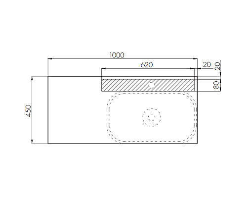 Тумба под раковину Aquaton Мишель 100 1A256901MIX30 подвесная Дуб рустикальный Фьорд