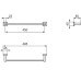 Полотенцедержатель Ideal Standard IOM Square Хром