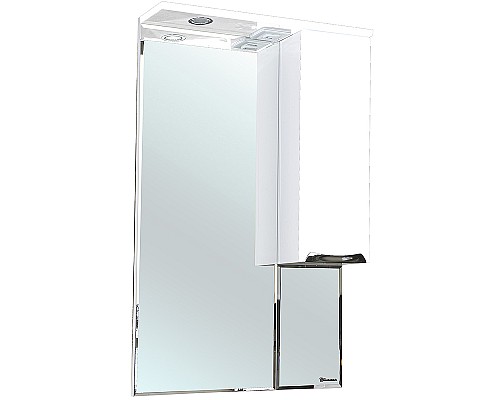 Зеркало со шкафом Bellezza Альфа 55 R 4618808001011 с подсветкой Белое