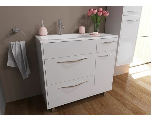 Тумба с раковиной Эстет Barcelona 90 L ФР-00003599 Белая