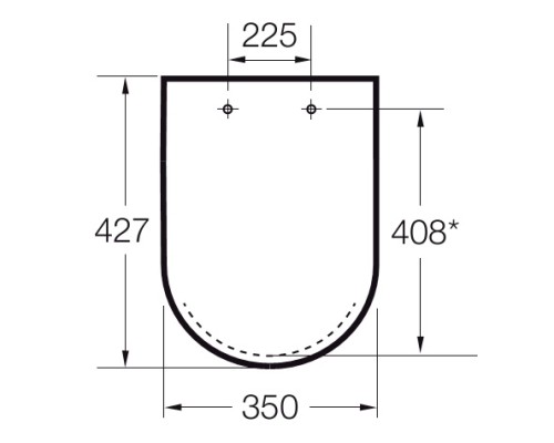 Крышка-сиденье Roca Gap Clean Rim 801730004