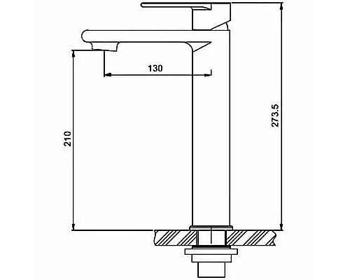 Смеситель для раковины Gappo G99-20 G1099-22 Сатин