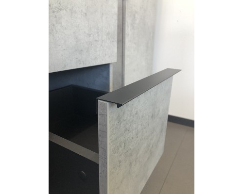 Тумба с раковиной Comforty Франкфурт 90 00-00007342 подвесная Бетон светлый