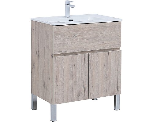 Тумба под раковину Aquanet Алвита New 70 303902 Дуб веллингтон белый