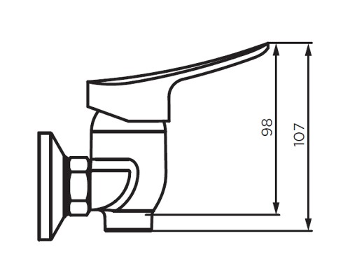 Смеситель для душа Dorff Norma D1020000 Хром