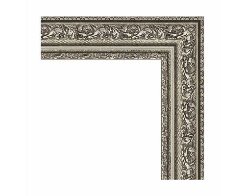 Зеркало Evoform Definite 114х64 BY 3200 в багетной раме - Виньетка состаренное серебро 56 мм