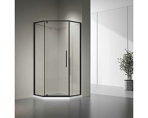 Душевой уголок Veconi Rovigo RV-35B 80х80 RV35B-80-01-C7 Черный матовый