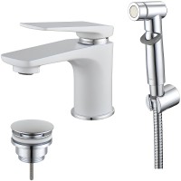 Смеситель для раковины Lemark Allegro LM5916CW Хром Белый