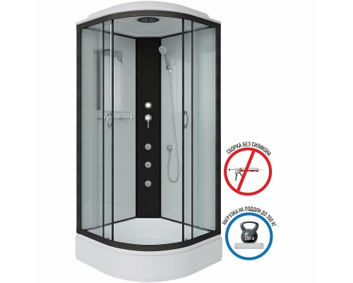 Душевая кабина Niagara Classic 80х80 NG-6703-14G с гидромассажем