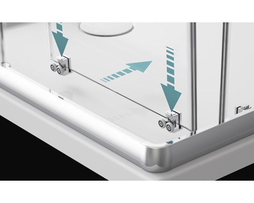 Душевой уголок Radaway Premium Plus D 1900 80x100 Хром