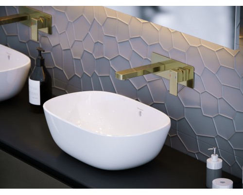 Смеситель для раковины встроенный Timo Selene 2071/17SM золото матовое