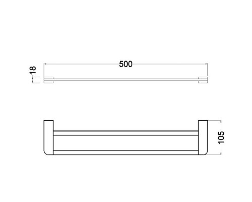 Держатель для полотенец Schein Allom 22822 Хром